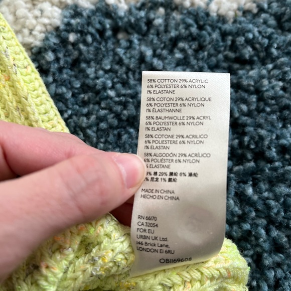 Free People Leo Tunic, Marled Bright Yellow, size small - Picture 5 of 5